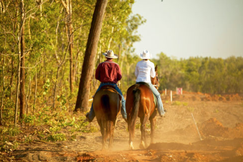 Riding near The Grange on Stuart