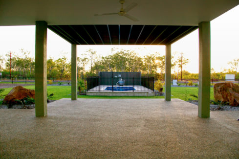 The Grange on Stuart Display Home sunset